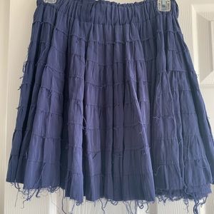 Forever 21 tiered blue skirt
